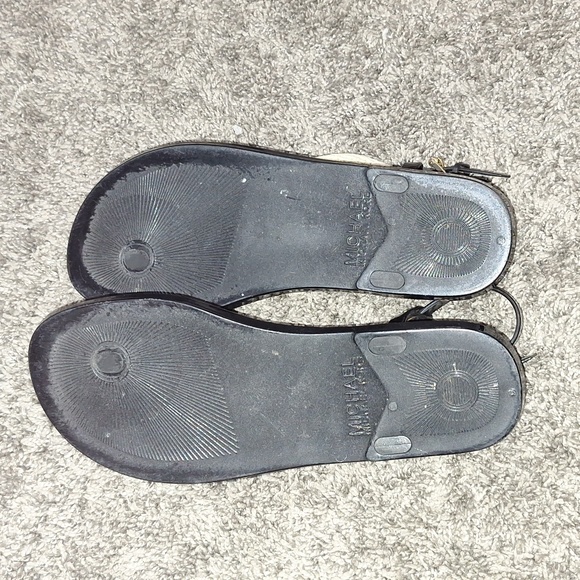 Michael Kors "Holly" jelly sandals - black/rope - 7 - Picture 7 of 10